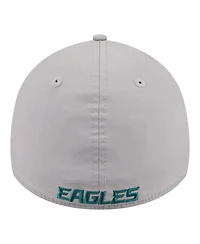 New Era Men's Gray Philadelphia Eagles Perforated 39THIRTY Flex Hat