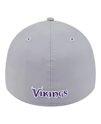 New Era Men's Gray Minnesota Vikings Perforated 39THIRTY Flex Hat