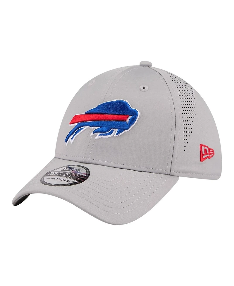 New Era Men's Gray Buffalo Bills Perforated 39THIRTY Flex Hat