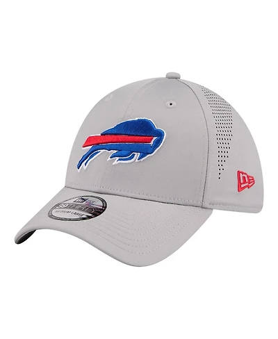 New Era Men's Gray Buffalo Bills Perforated 39THIRTY Flex Hat