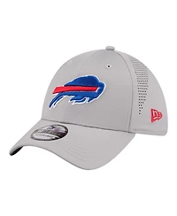 New Era Men's Gray Buffalo Bills Perforated 39THIRTY Flex Hat