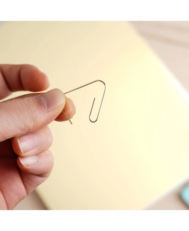 Danrong 650 Pieces Paper Clips Assorted Sizes 1.1/1.3/2 Inch, Small Medium Large Silver Paperclips for Office School Home