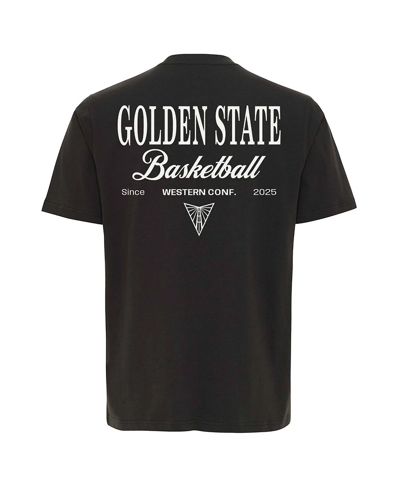 Sportiqe Men's and Women's Anthracite Golden State Valkyries Athletic Club Collection Duke Relaxed Fit Premium T-Shirt