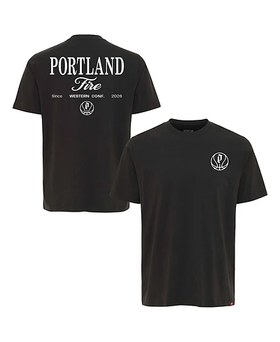 Sportiqe Men's and Women's Anthracite Portland Fire Athletic Club Collection Duke Relaxed Fit Premium T-Shirt