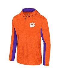 Colosseum Men's Orange Clemson Tigers Always Sunny Quarter-Zip Hoodie
