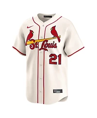 Nike Men's Lars Nootbaar Cream St. Louis Cardinals Alternate 2 Limited Jersey