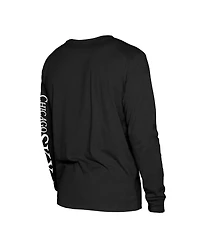 New Era Men's Black Chicago Sky Old School Sport Long Sleeve T-Shirt