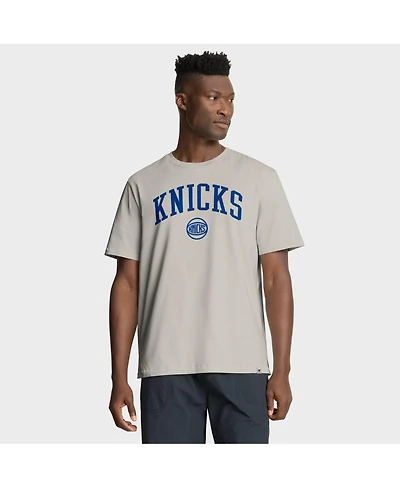 Fanatics Men's Cream New York Knicks Crossover Collection Pull Up Jumper Shot Premium T-Shirt
