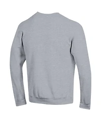 Champion Men's Heather Gray Virginia Tech Hokies Arch Over Logo Pullover Sweatshirt