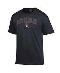 Champion Men's Ecu Pirates Arch Over Logo T-Shirt