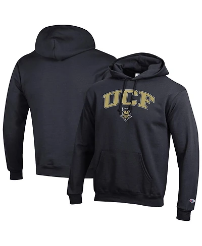 Champion Men's Black Ucf Knights Arch Over Logo Pullover Hoodie