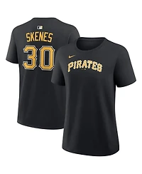 Nike Women's Paul Skenes Black Pittsburgh Pirates Name and Number T-Shirt