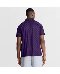 Fanatics Men's Purple/Black Baltimore Ravens Homerun Raglan V-Neck Polo Shirt