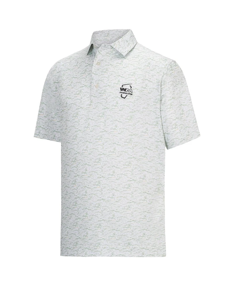 FootJoy Men's White Wm Phoenix Open ProDry All Over Print Polo Shirt