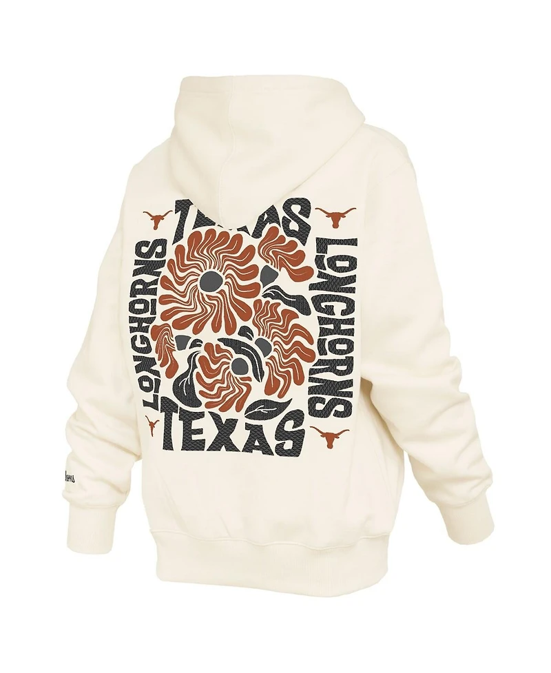 Pressbox Women's Cream Texas Longhorns Elena Janise Hoodie