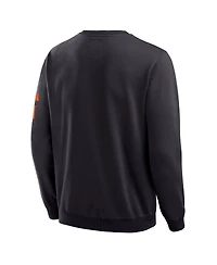 Darius Rucker Collection by Fanatics Men's Black San Francisco Giants Washed Crew Neck Pullover Sweatshirt