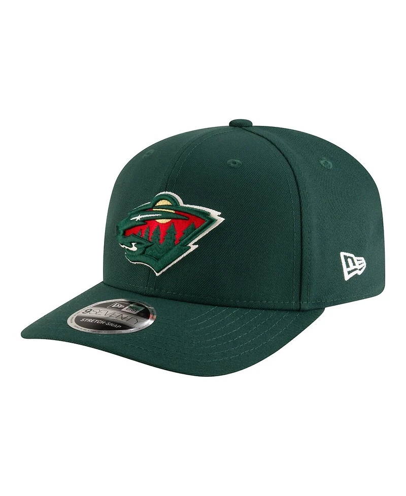 New Era Men's Green Minnesota Wild 9SEVENTY Stretch-Snap Adjustable Hat