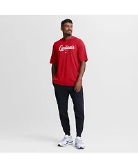 Nike Men's Red St. Louis Cardinals Arched Wordmark Tri-Blend Hooded T-Shirt