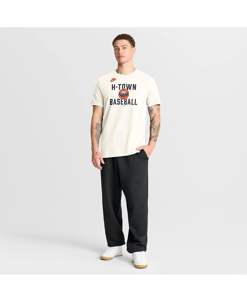 Nike Men's Cream Houston Astros Cooperstown Collection ‘70s-Inspired T-Shirt