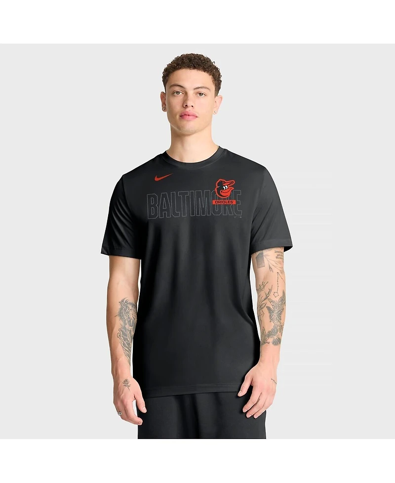 Nike Men's Black Baltimore Orioles Knockout Team Legend Dri-fit T-Shirt