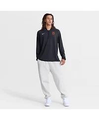 Nike Men's Navy Detroit Tigers Authentic Collection Dri-fit Raglan Half-Zip Pullover Sweatshirt