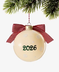 Holiday Lane Christmas Cheer 2026 Ball Ornament, Macy's Exclusive