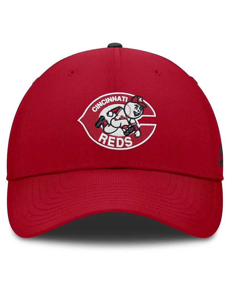 Nike Men's Red Cincinnati Reds Cooperstown Club Dri-fit Adjustable Hat