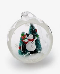 Holiday Lane Christmas Cheer Snowman Half-Ball Ornament, Macy's Exclusive