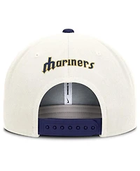 Nike Men's Cream/Navy Seattle Mariners Cooperstown Pro Dri-fit Snapback Hat
