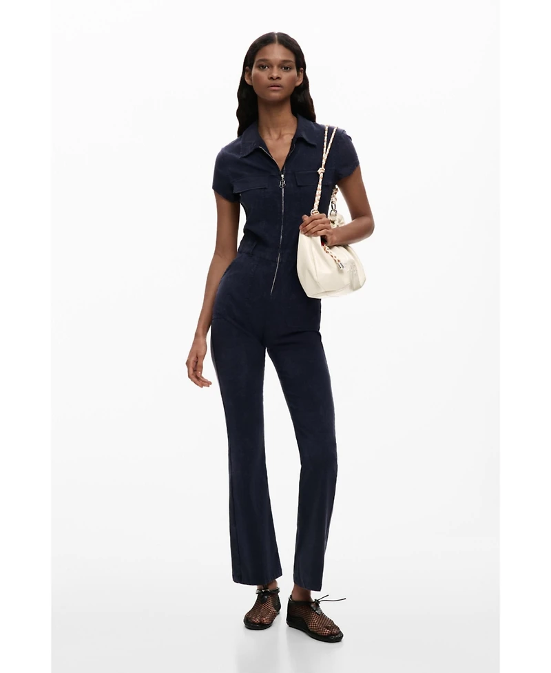 Desigual Women's Long jumpsuit zipper