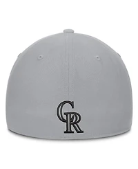 Nike Men's Gray Colorado Rockies Primetime Rise Dri-fit Flex Hat