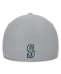 Nike Men's Gray Seattle Mariners Primetime Rise Dri-fit Flex Hat