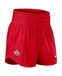 Nike Women's Scarlet Ohio State Buckeyes Performance One Dri-fit High-Rise Shorts