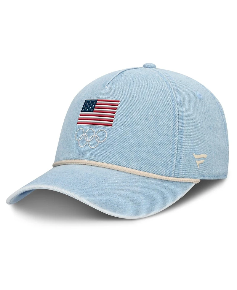 Fanatics Women's Light Blue Team Usa Denim Rope Adjustable Hat