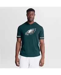 Fanatics Men's Midnight Green Philadelphia Eagles Optimal Play Short Sleeve Hooded T-Shirt