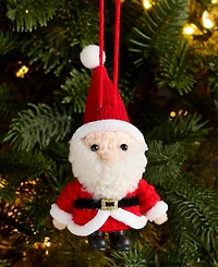 Holiday Lane Christmas Cheer Nit Crochet Santa Ornament, Macy's Exclusive