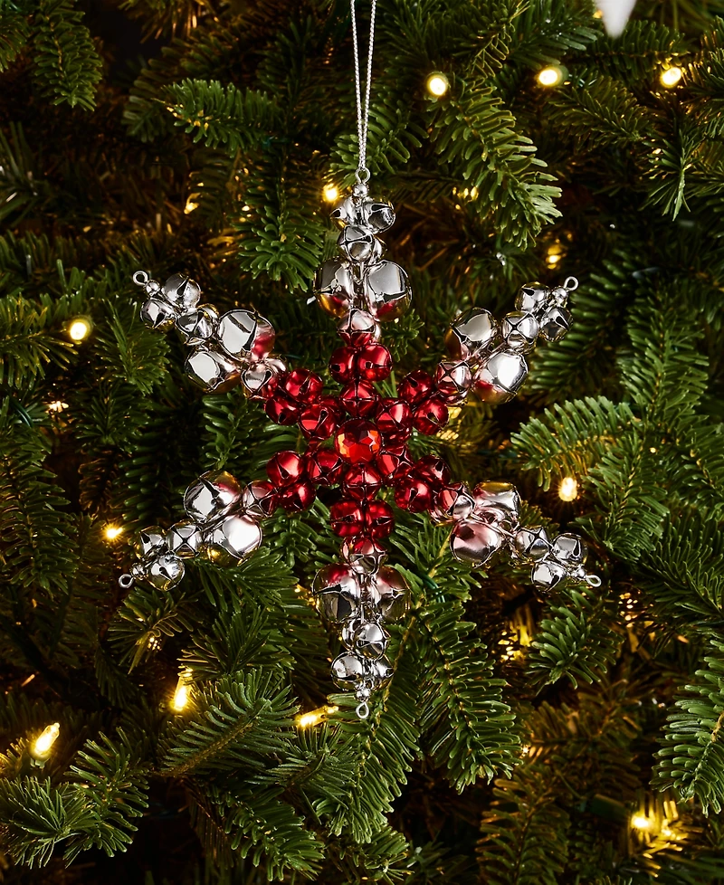 Holiday Lane Christmas Cheer Snowflake Bells Ornament, Macy's Exclusive