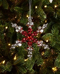 Holiday Lane Christmas Cheer Snowflake Bells Ornament, Macy's Exclusive