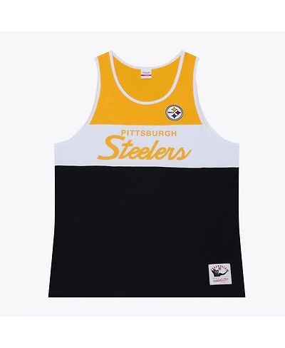 Mitchell & Ness Men's Black/Gold Pittsburgh Steelers Head Coach Tank Top