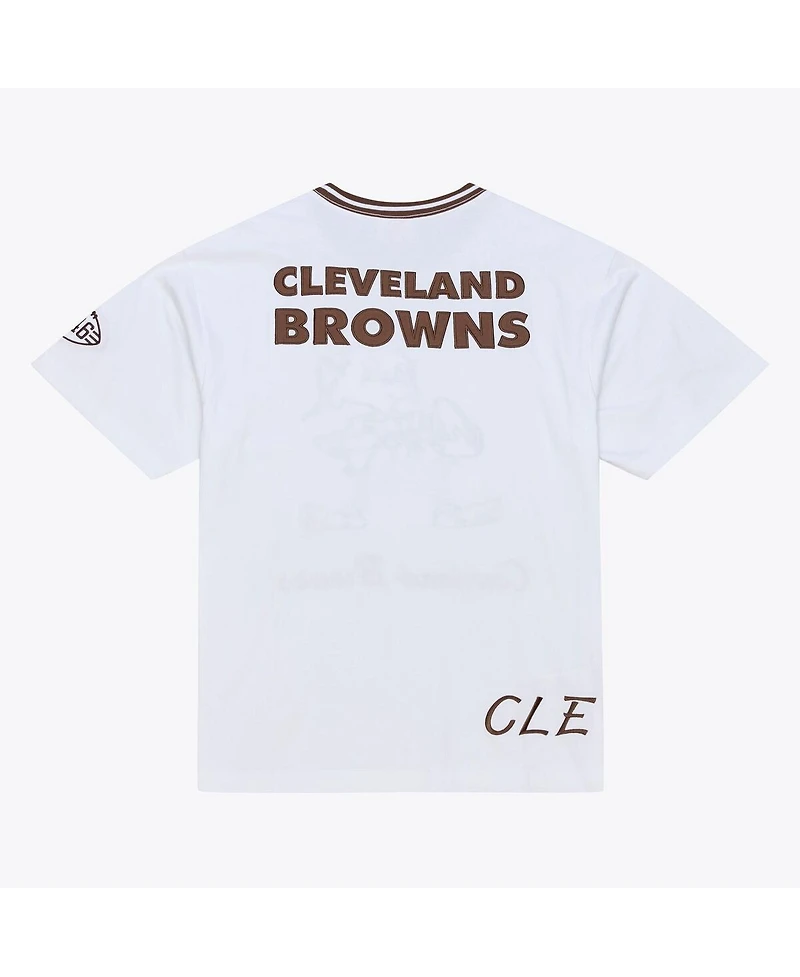 Mitchell & Ness Men's White Cleveland Browns Arctic T-Shirt