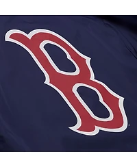 Mitchell & Ness Men's Navy Boston Red Sox Full-Snap Hooded Coaches Jacket