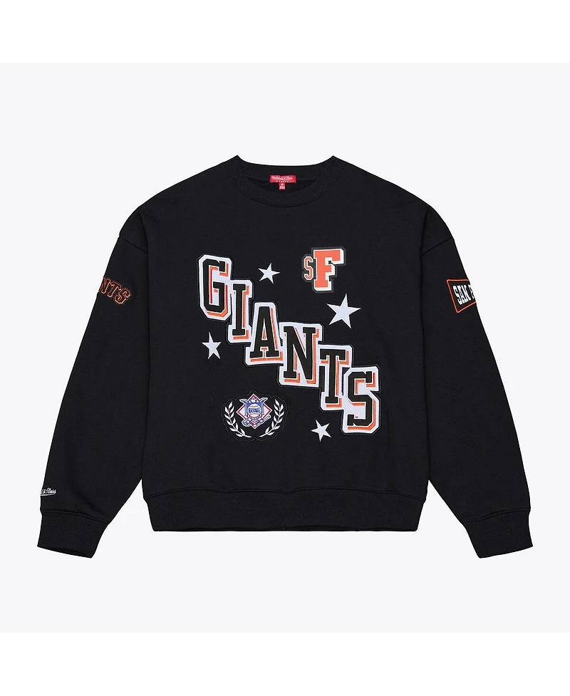 Mitchell & Ness Women's Black San Francisco Giants Pep Rally Sweatshirt