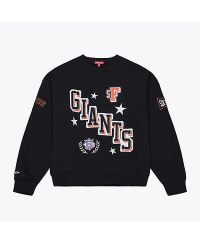Mitchell & Ness Women's Black San Francisco Giants Pep Rally Sweatshirt