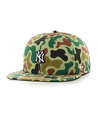 '47 Brand Men's Camo New York Yankees Elevated Greens Captain Adjustable Hat