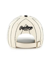'47 Brand Men's x Rawlings Natural/Black Baltimore Orioles Pinstripe Clean Up Adjustable Hat