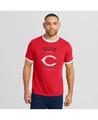 Darius Rucker Collection by Fanatics Men's Red Cincinnati Reds Washed Ringer T-Shirt