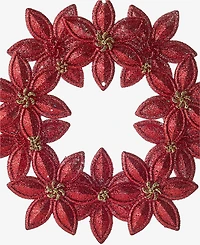 Holiday Lane Christmas Glitters Poinsettia Ornament, Macy's Exclusive