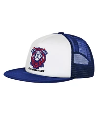 Outerstuff Men's White/Royal England National Team Defender Adjustable Trucker Hat