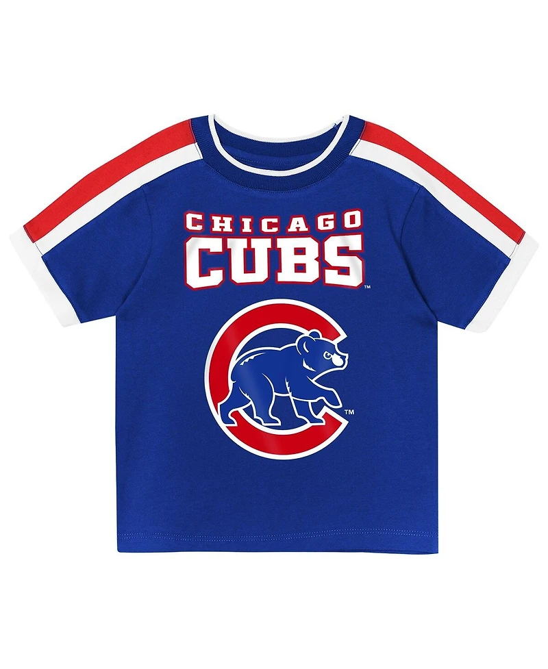 Outerstuff Toddler 2-Piece Royal Chicago Cubs Ground Ball T-Shirt and Shorts Set