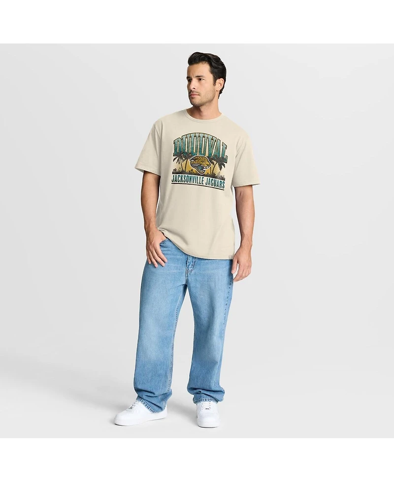 Fanatics Men's Cream Jacksonville Jaguars Team Archives T-Shirt